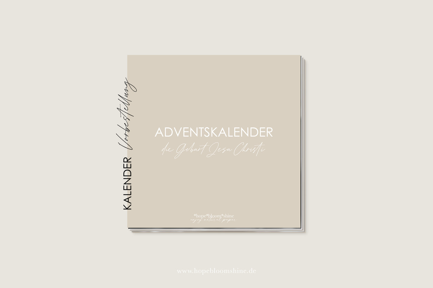 adventskalender GEBURT JESU hopebloomshine