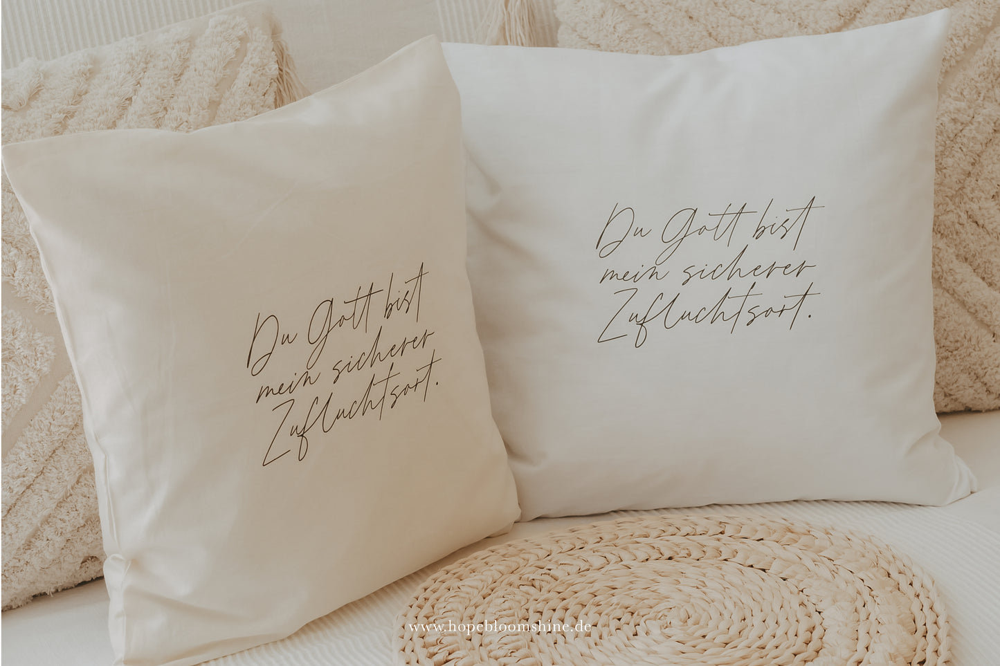 Kissenbezug DU GOTT BIST MEIN ZUFLUCHTSORT von hopebloomshine