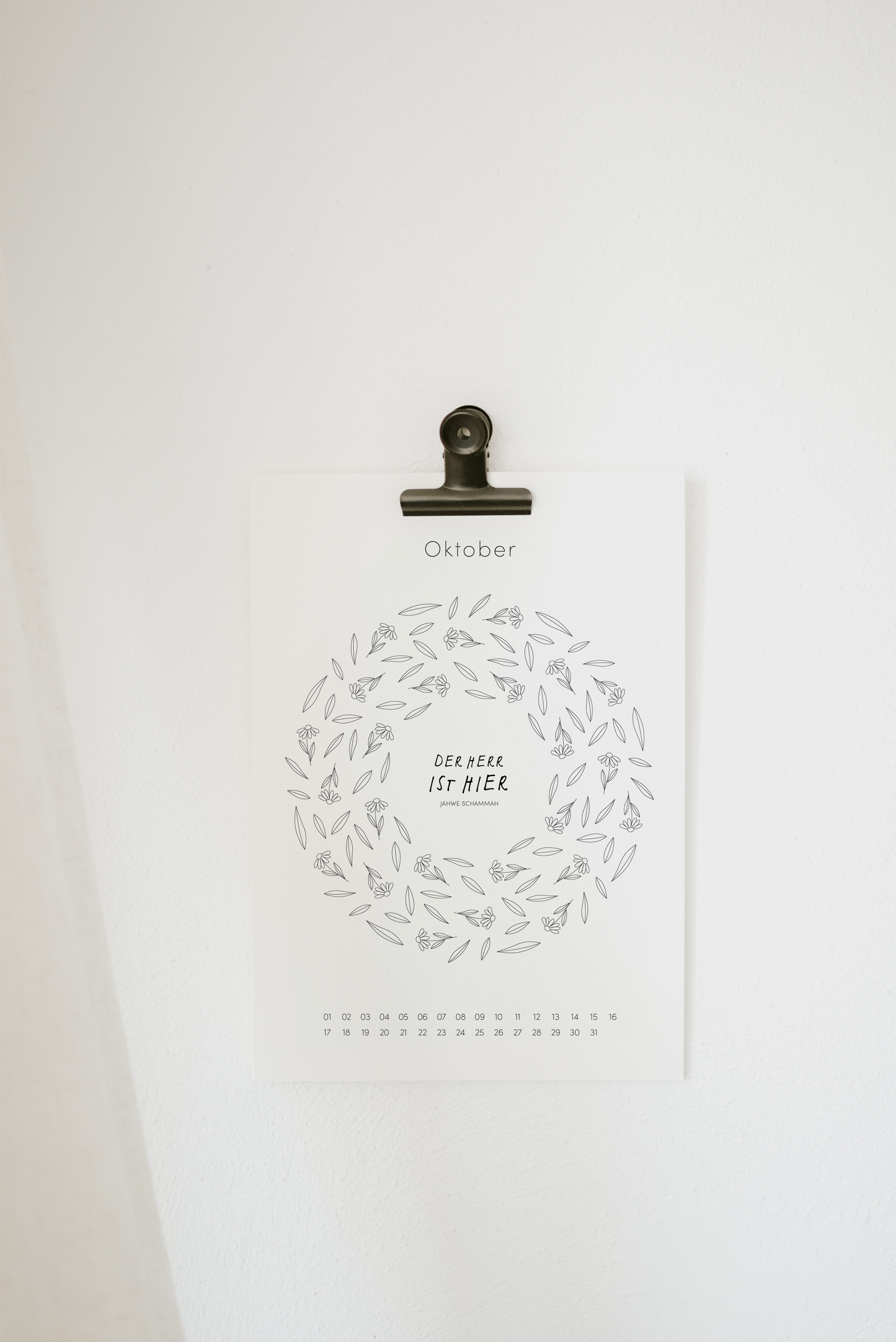 DIY Kalender immerwährend - DIE NAMEN GOTTES