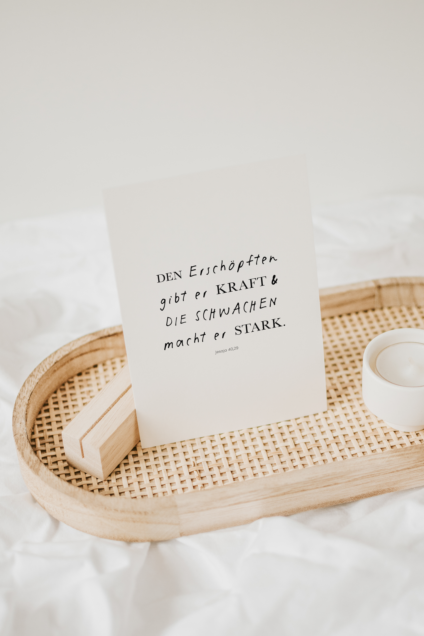 Karte - DEN ERSCHÖPFTEN GIBT ER KRAFT
