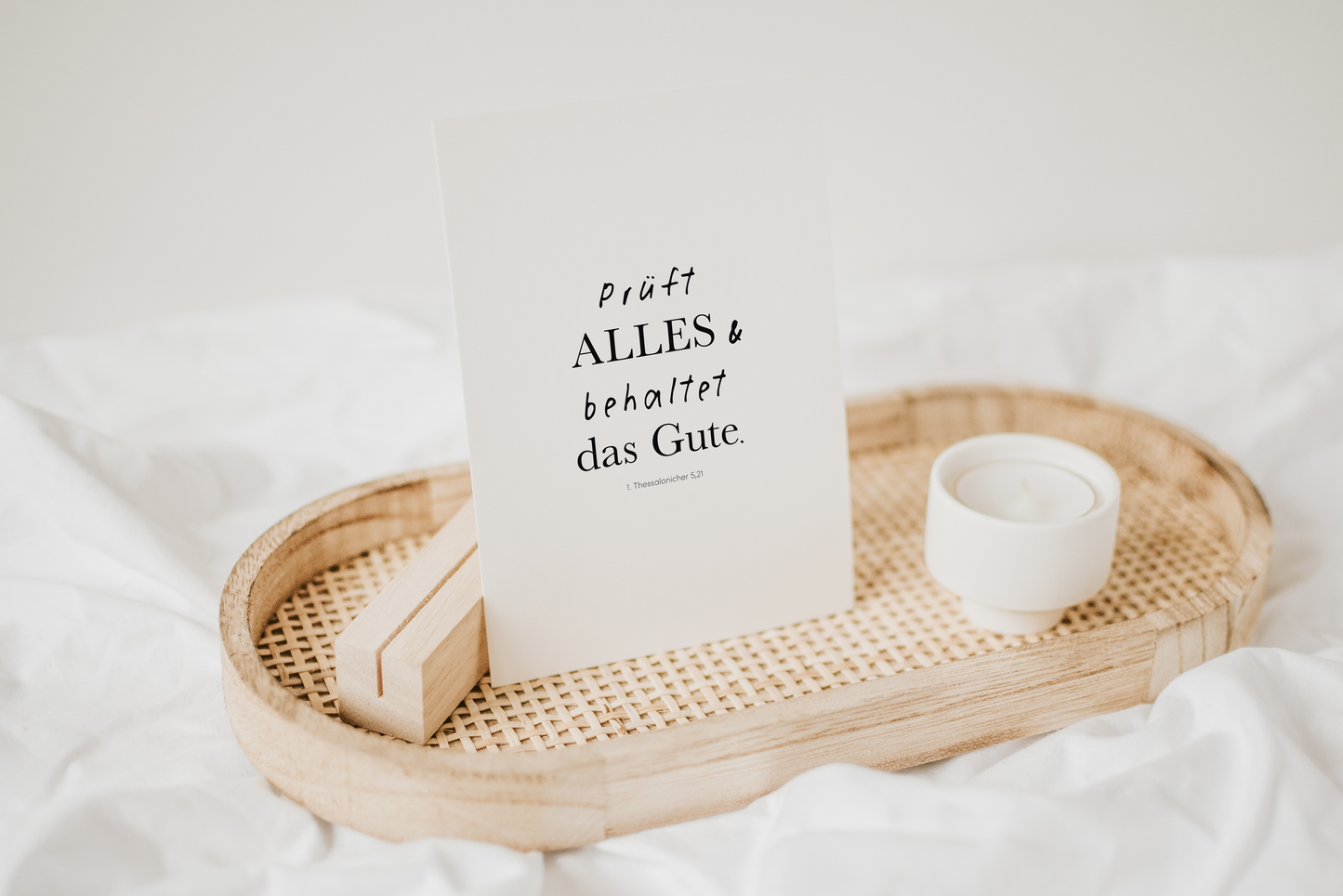 Karte - PRÜFT ALLES UND BEHALTET DAS GUTE - Jahreslosung 2025