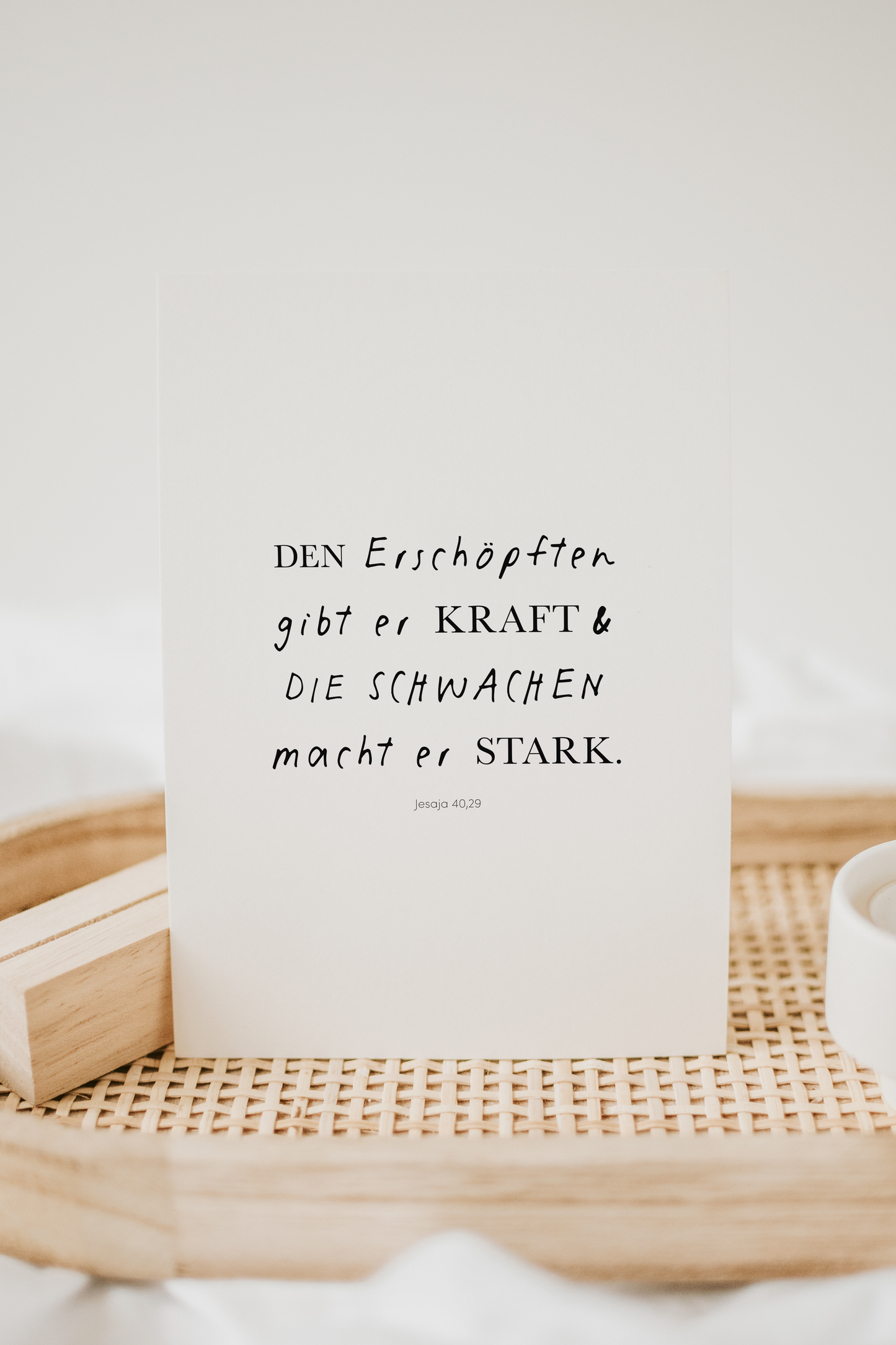 Karte - DEN ERSCHÖPFTEN GIBT ER KRAFT