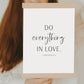 Poster DO EVERYTHING IN LOVE Jahreslosung 2024