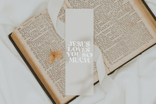 Lesezeichen JESUS LOVES YOU SO MUCH