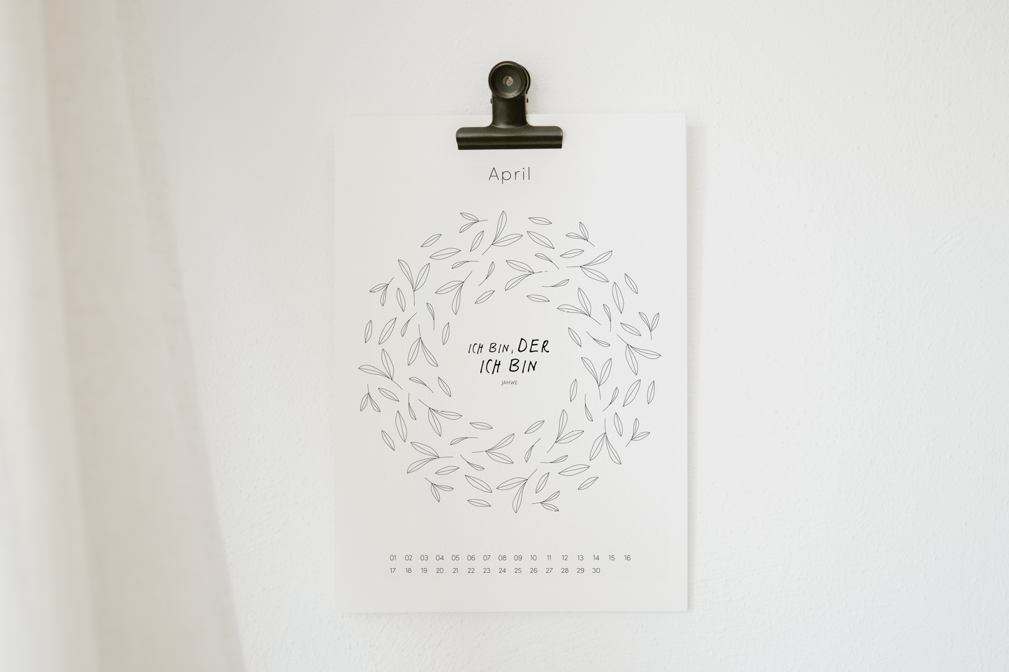 DIY Kalender immerwährend - DIE NAMEN GOTTES