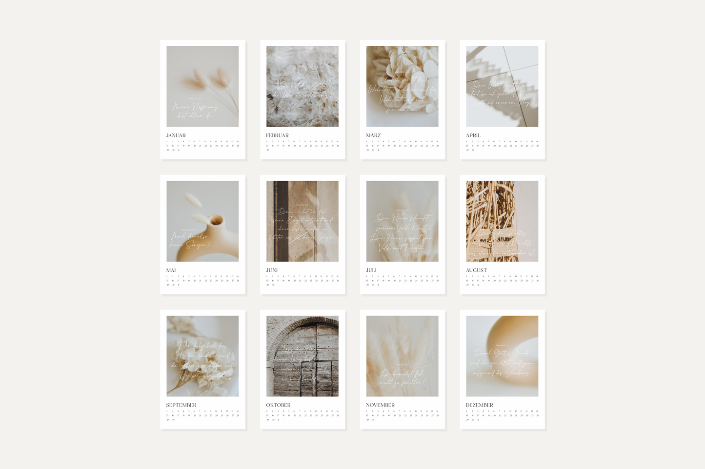 Immerwährender Tischkalender - HERZENS BIBELVERSE